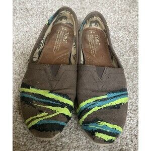 Toms Womens The Venice Collection Classic Hand Painted Shoes  Sz. 6